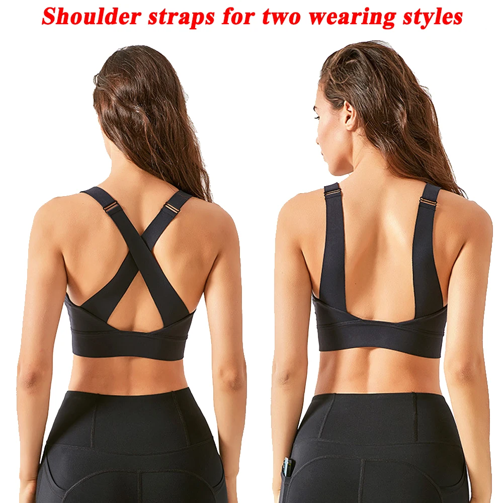 Yoga Bra Sports Gym Running Bras Breathable Quick Drying Shock Resistant Big Size High Intensity Workouts Athletics Fitness New