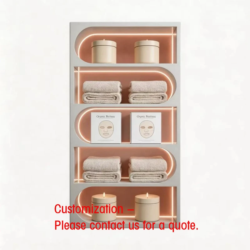 

custom.Customized Painted Display Cabinet White Showcase Beauty Salon