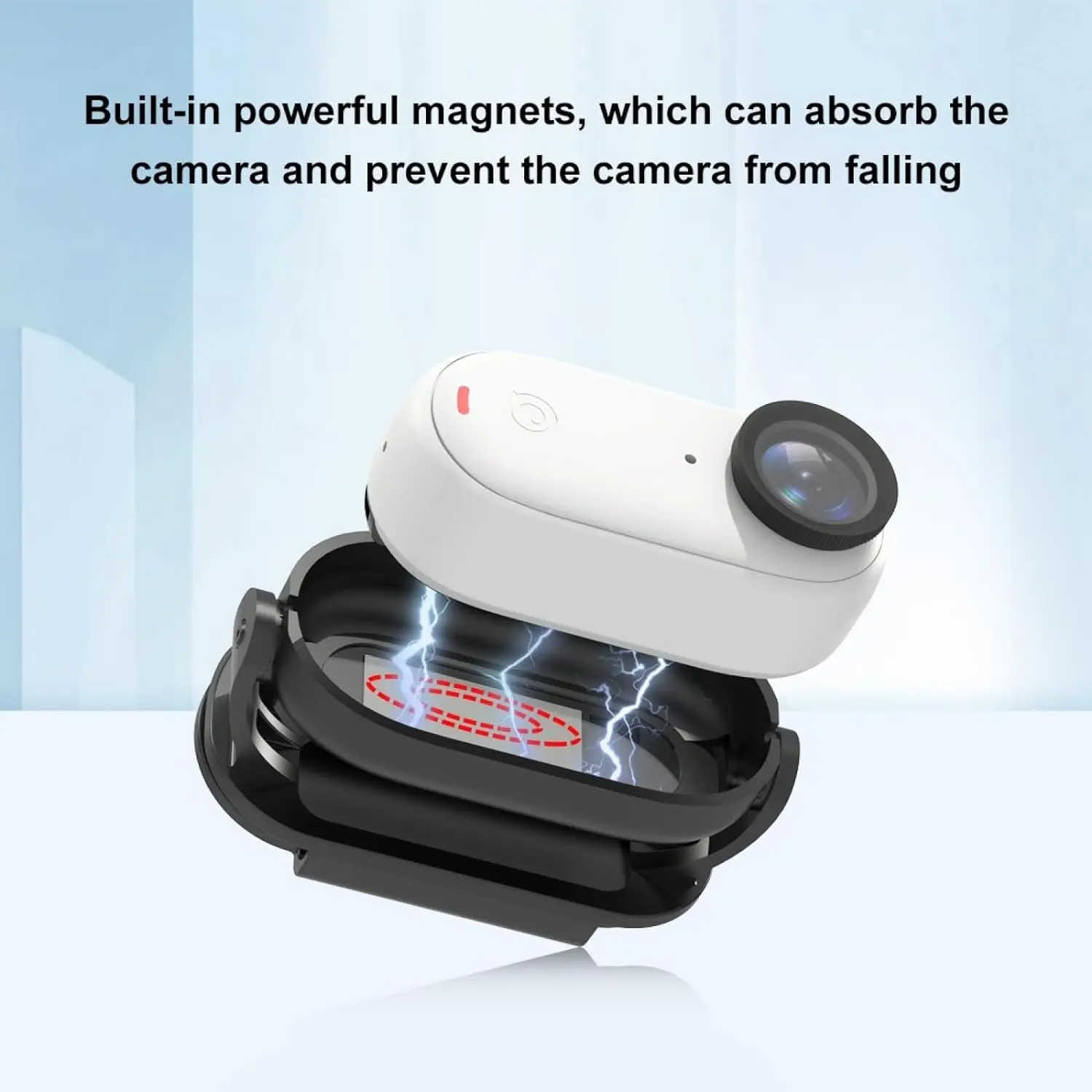 Klip mudah GO3 /GO 3S/GO2, aksesori kamera jempol braket pemasangan tetap bingkai magnetik penjepit pelepasan cepat