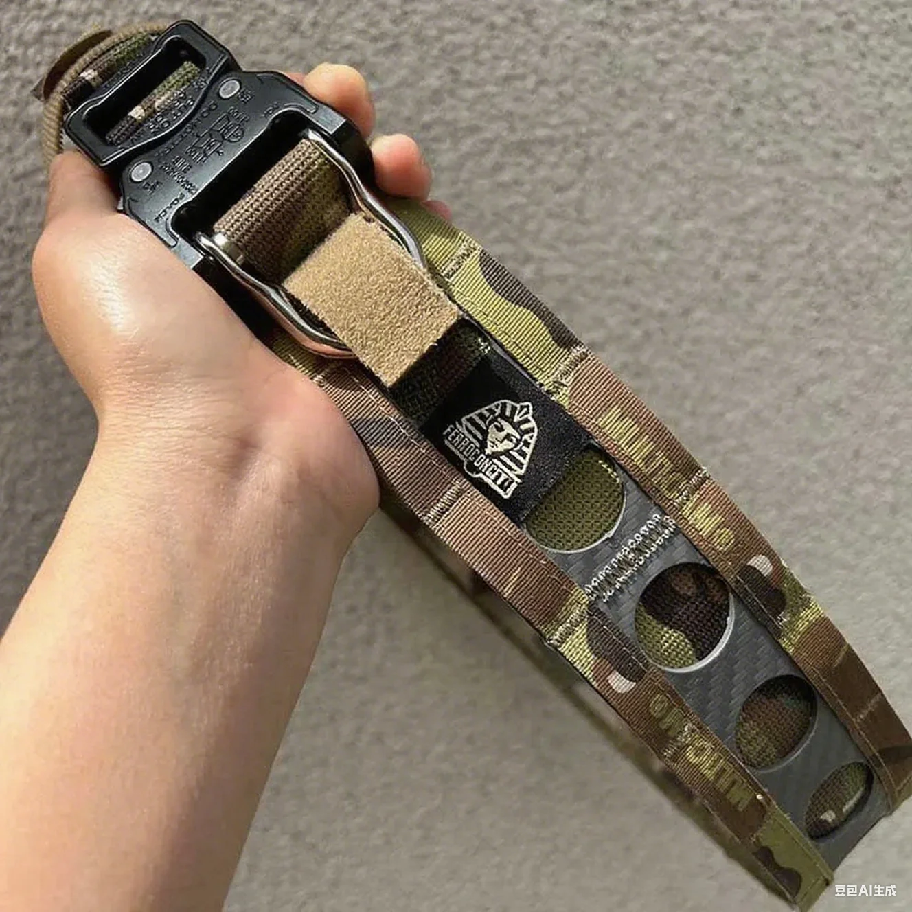 Cinturón Bison táctico estilo Ferro, cinturones interiores y exteriores de doble capa de liberación rápida