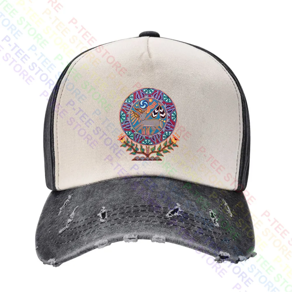 Huichol Peyote Deer Baseball Cap Snapback Caps Knitted Bucket Hat