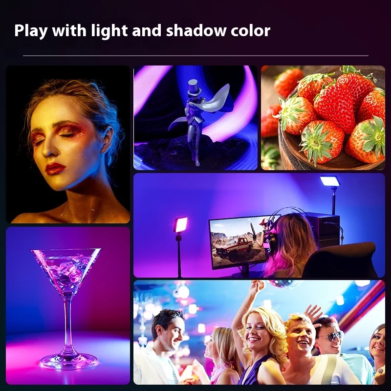 Ulanzi LT002 RGB LED Video Panel Light Custom CRI 95+ 2500-9000K Dimmable Fill Light with 4000mAh Battery for Live Streaming