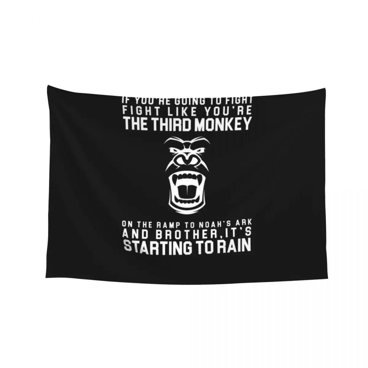 

Fight Like The Third Monkey On Noah's Ark V5 Tapestry Nordic Home Decor Aesthetic Room Decor House Decoration Tapestry