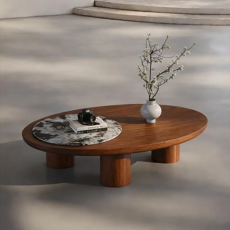 

Design Brown Coffee Tables Walnut Decoration Salon Living Room Coffee Tables Apartment Bauhaus Tavolino Da Salotto Furniture