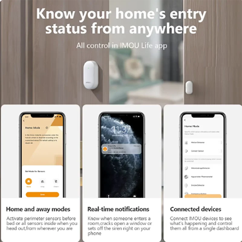 IMOU Smart WiFi Door Window Sensor Zigbee 3.0 Imou Life App Home Security Protection Real-time Notification