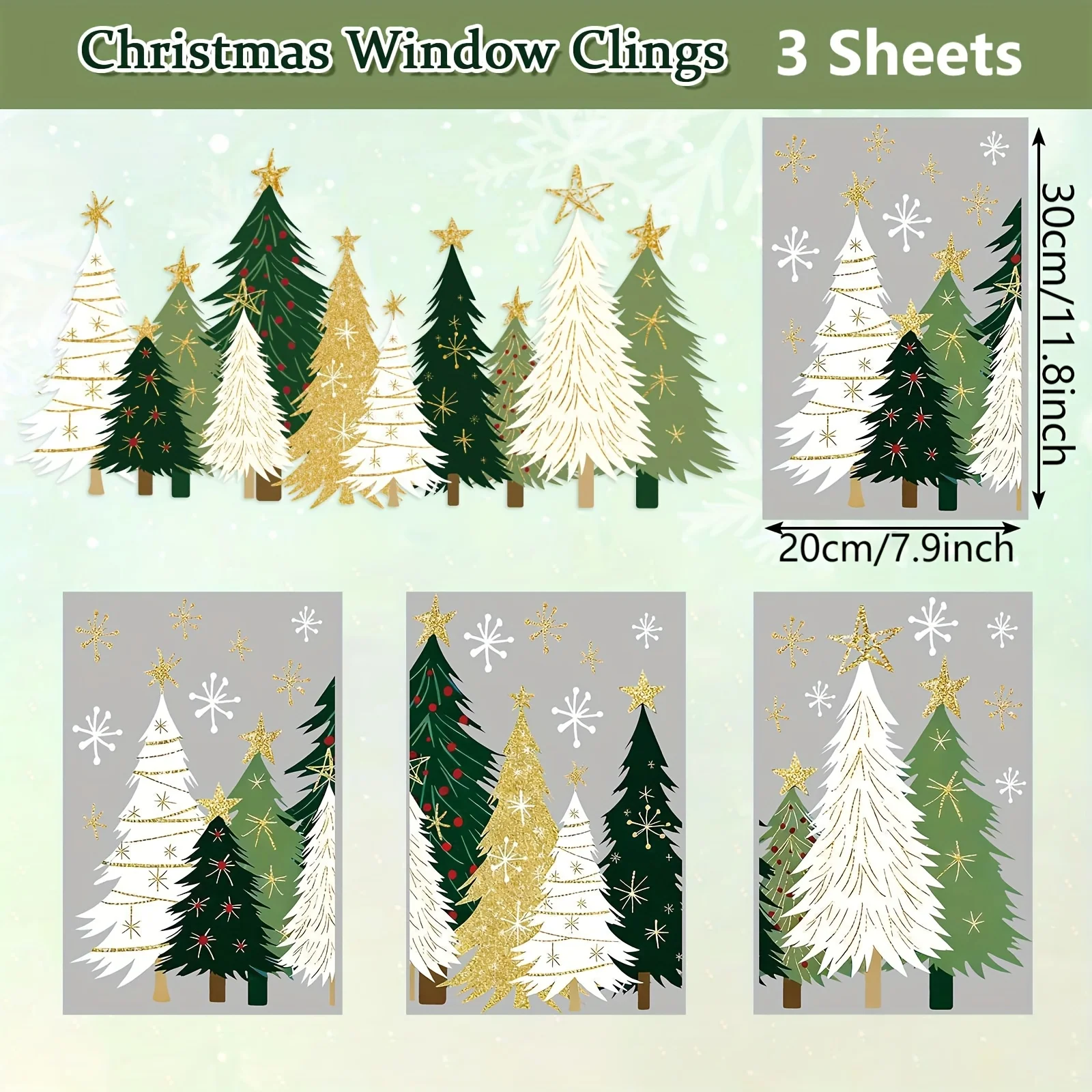 3 buah stiker jendela bertema - Snowflake Window Decal ulasan dan harga