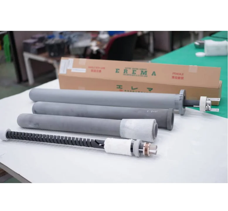 High Temperature High Purity Customizable Length High Density Recristalyzed Silicon Carbide Conduit Thermocouple Protection Tube