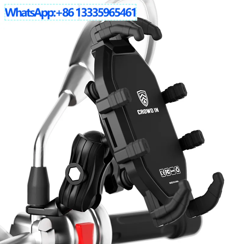 

Держатель для мобильного телефона на мотоцикле, противоугонный держатель для мобильного телефона для электромобиля, устойчивый кронштейн для велосипедного амортизатора