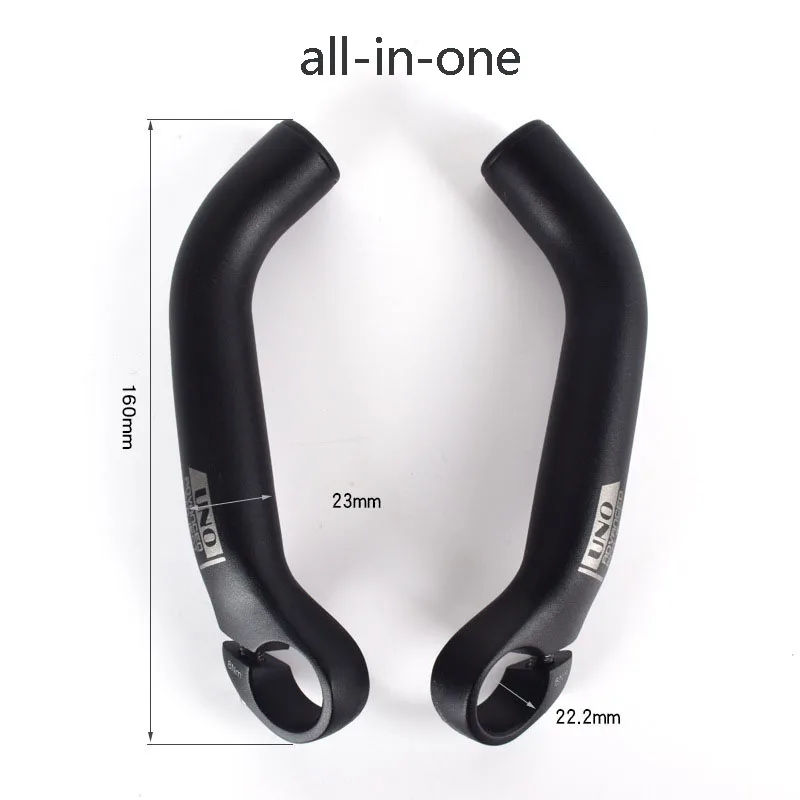 1Pair Bicycle Horn Handlebars Aluminum Alloy Bike Grip Bar End Handle Riding  Rest Handle Fatigue Relief Cycling Equipment