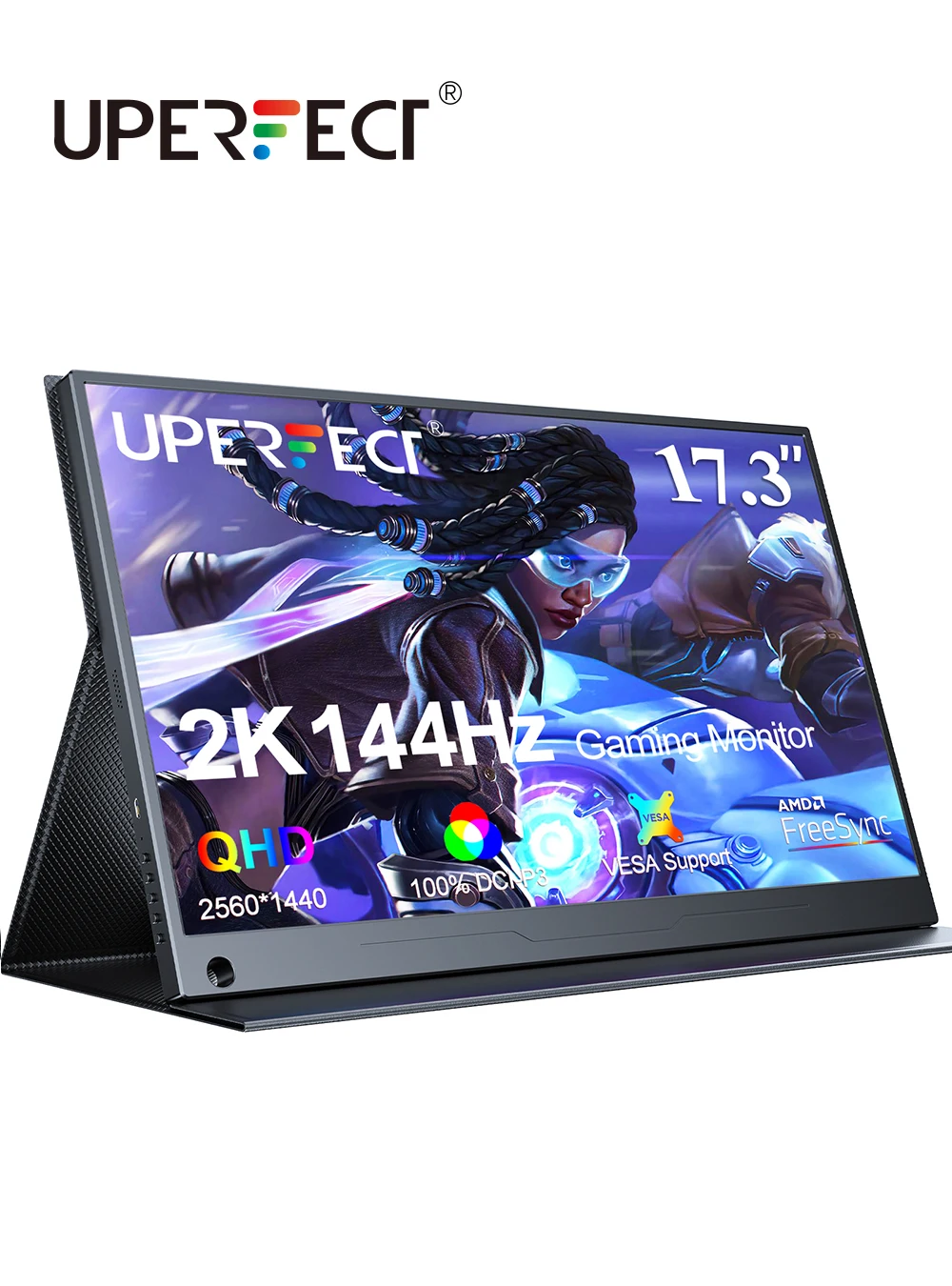 monitor de jogos portatil uperfect 2k 144hz tela movel de 173 com tela ips 2560x1440p hdmi tipo c para console de jogos steam deck switch xbox 01