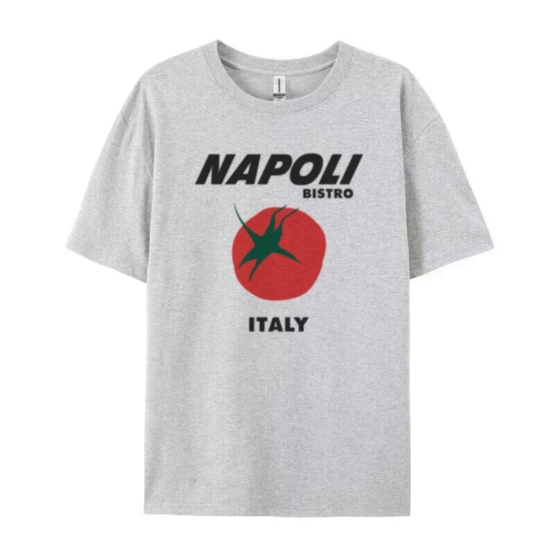 Napoli tomate rétro Streetwear T-Shirt mignon fruits graphiques t-shirts femmes ample à manches courtes italie chemise femme Grunge esthétique hauts