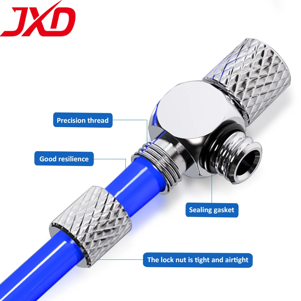 JXD Giunto per raccordo aria in ottone Serie M/MS-ATHU Connettore pneumatico in acciaio inossidabile