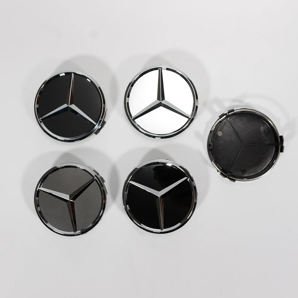 80Pcs 75mm Car Wheel Center Logo Hub Cap For Mercedes Benz W204 C218 A207 C117 CLA CLS E Class W212 S212 X166 W176 W205 W246