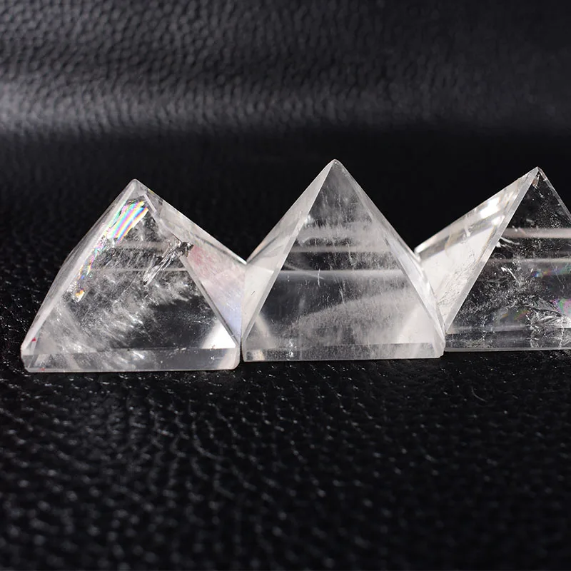 Natural Crystal Quartz Polished Clear Quart Pyramid Reiki Healing Stone Reiki Meditation Crystal Point Home Decor Crafts Stone