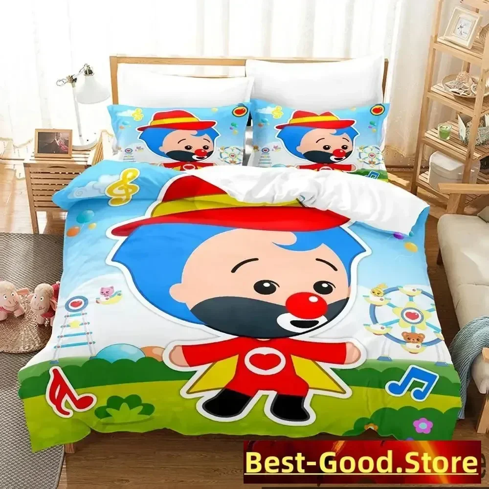 

3D Print Plim Cartoon Plim Bedding Set Boys Girls Twin Queen King Size Duvet Cover Pillowcase Bed boys Adult Home Textileextile