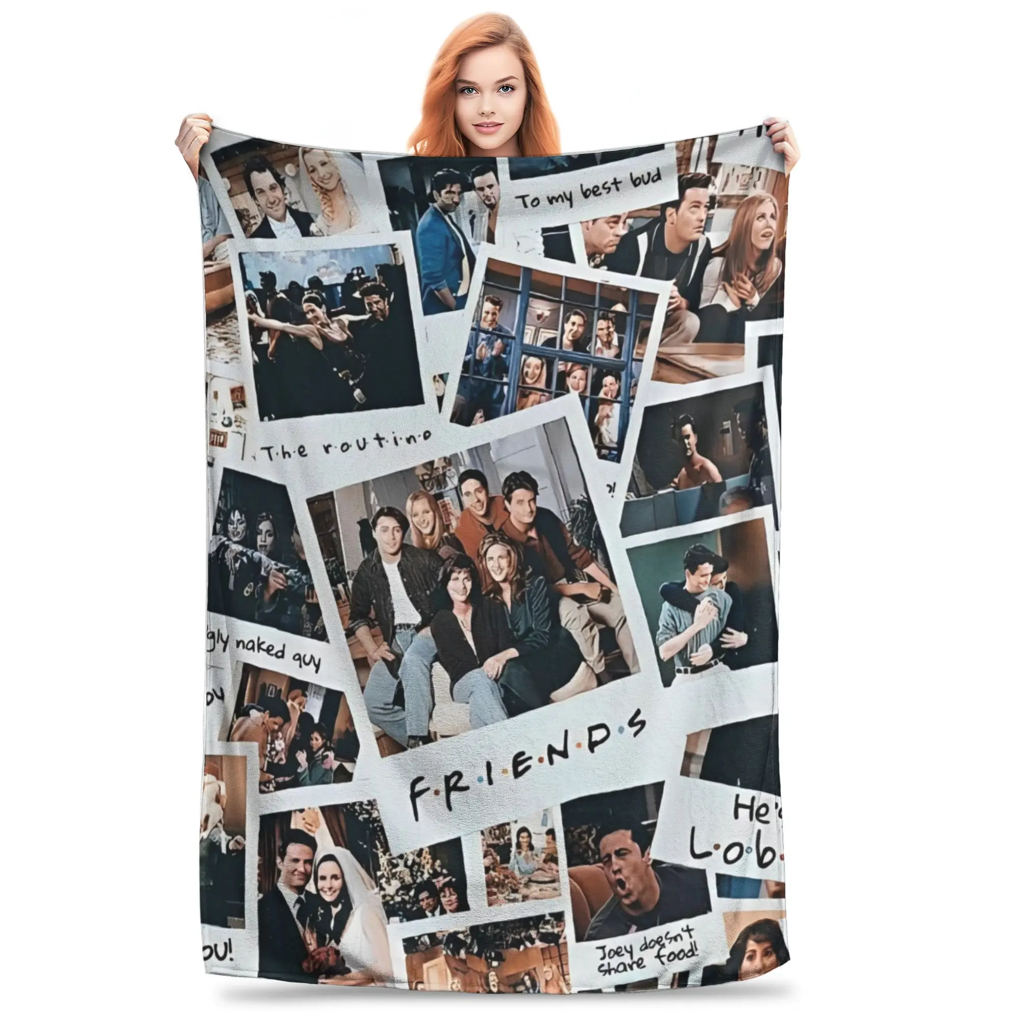 

Одеяло для ТВ-шоу «Друзья», бархатное весенне-осеннее дышащее супер теплое одеяло для кровати, дивана, одеяла