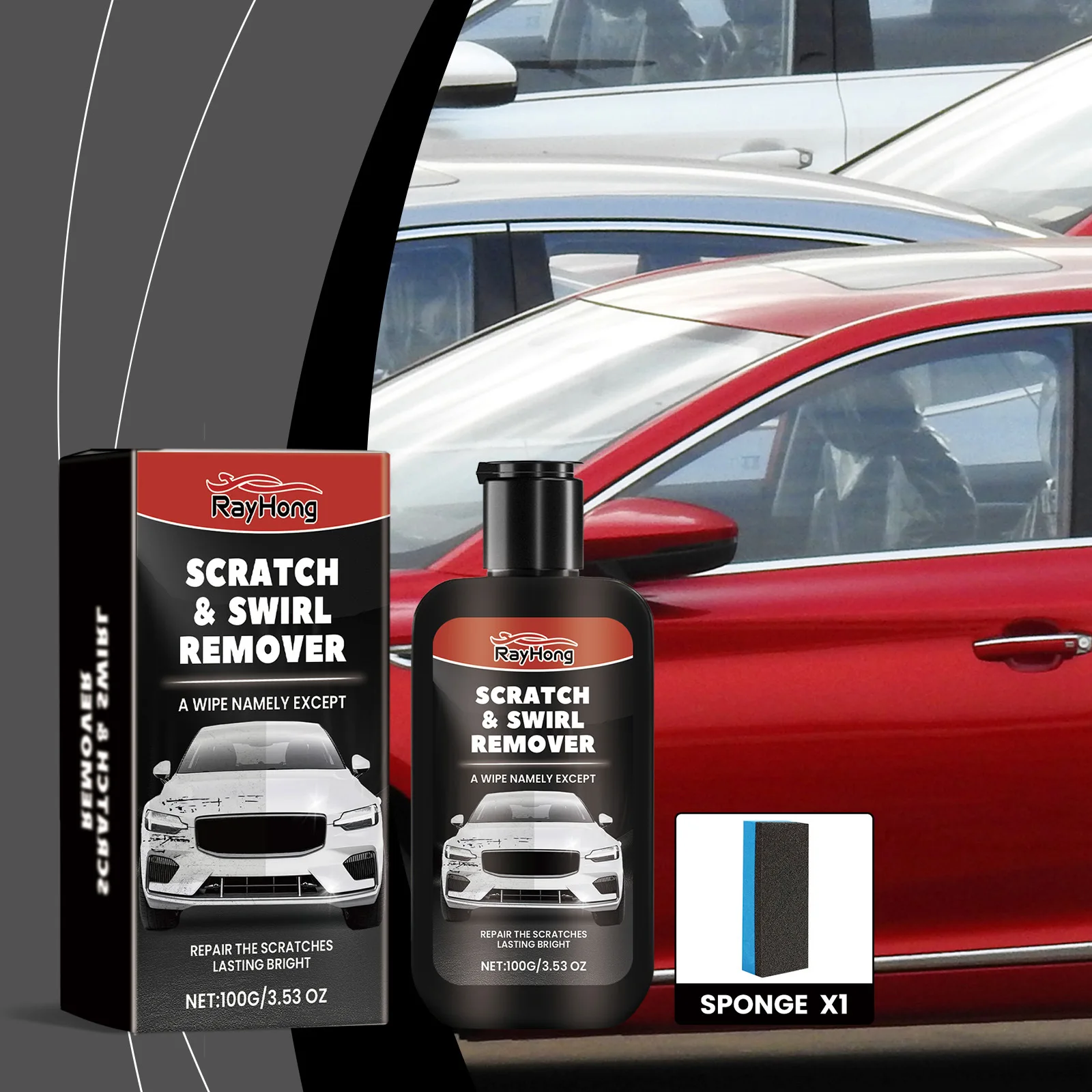 

Car Scratch Repair Paste 1 Set - Helps Remove Minor Scratches & Swirl Marks, Paint Restorer for Auto Body, Easy To Apply