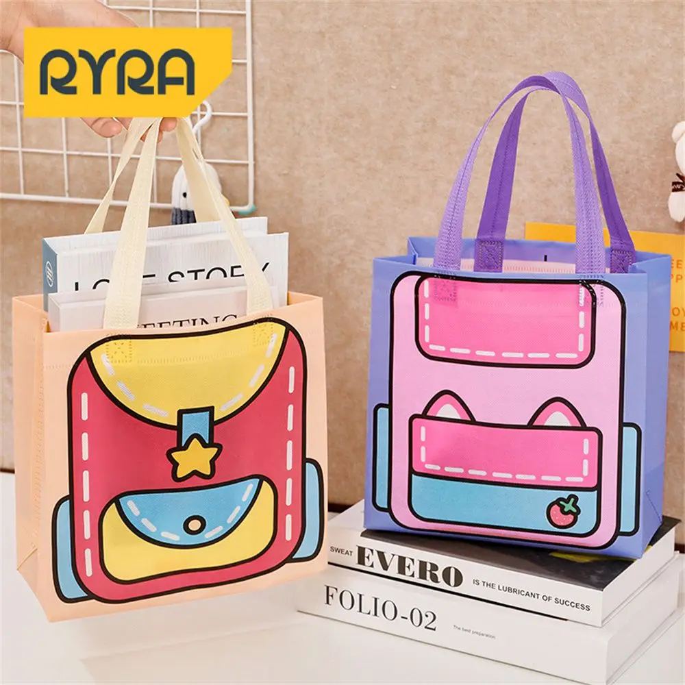 Handbag High Quality Polyester Save Time And Energy Unique Fashionable Gift Packaging Shopping Bag Step On The Line Cleanly