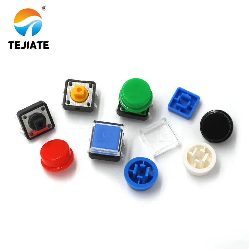 20PCS A24 button cap square/round cap micro touch switch B3F-4055 button 12 * 12 * 7.3mm