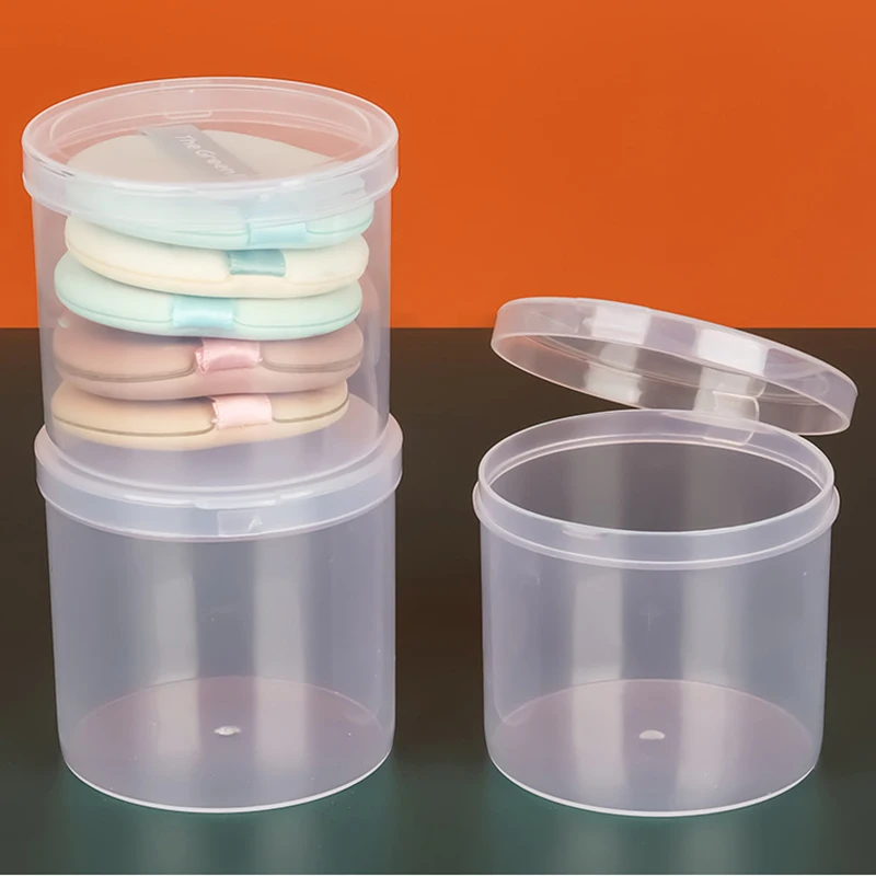 Mini Boxes Storage Case Round Clear Plastic Jewelry Container Packaging Box for Earrings Rings Beads Collecting Small Items