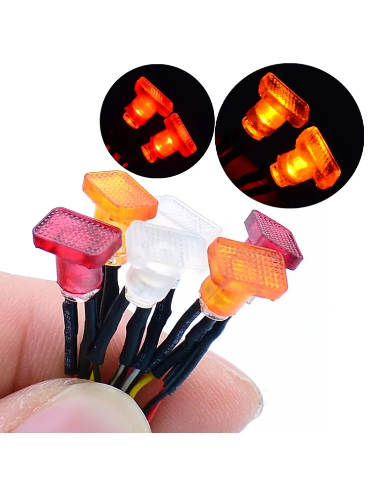 1:14e Schaal LED 3mm Lamp Kraal Positie Licht Zijlicht Waarschuwingslampje voor Tamiya RC Truck SCANIA 770S R620 VOLVO Benz MAN Auto - afbeelding 2