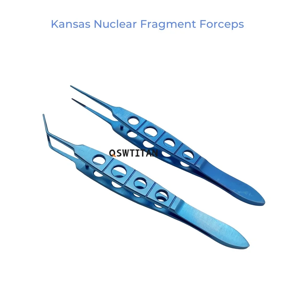 Titanium Precision Fragment Gripping Forceps Autoclavable  Ophthalmic Crushing Nucleus Surgical Instrument
