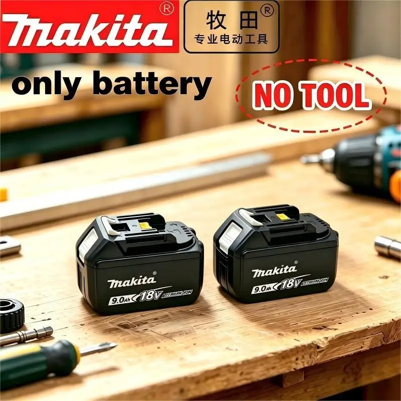 2026 Original Makita 18V LXT Lithium Battery 9.0Ah/6.0Ah/5.0Ah for BL1890 BL1860B BL1850 & DDF487