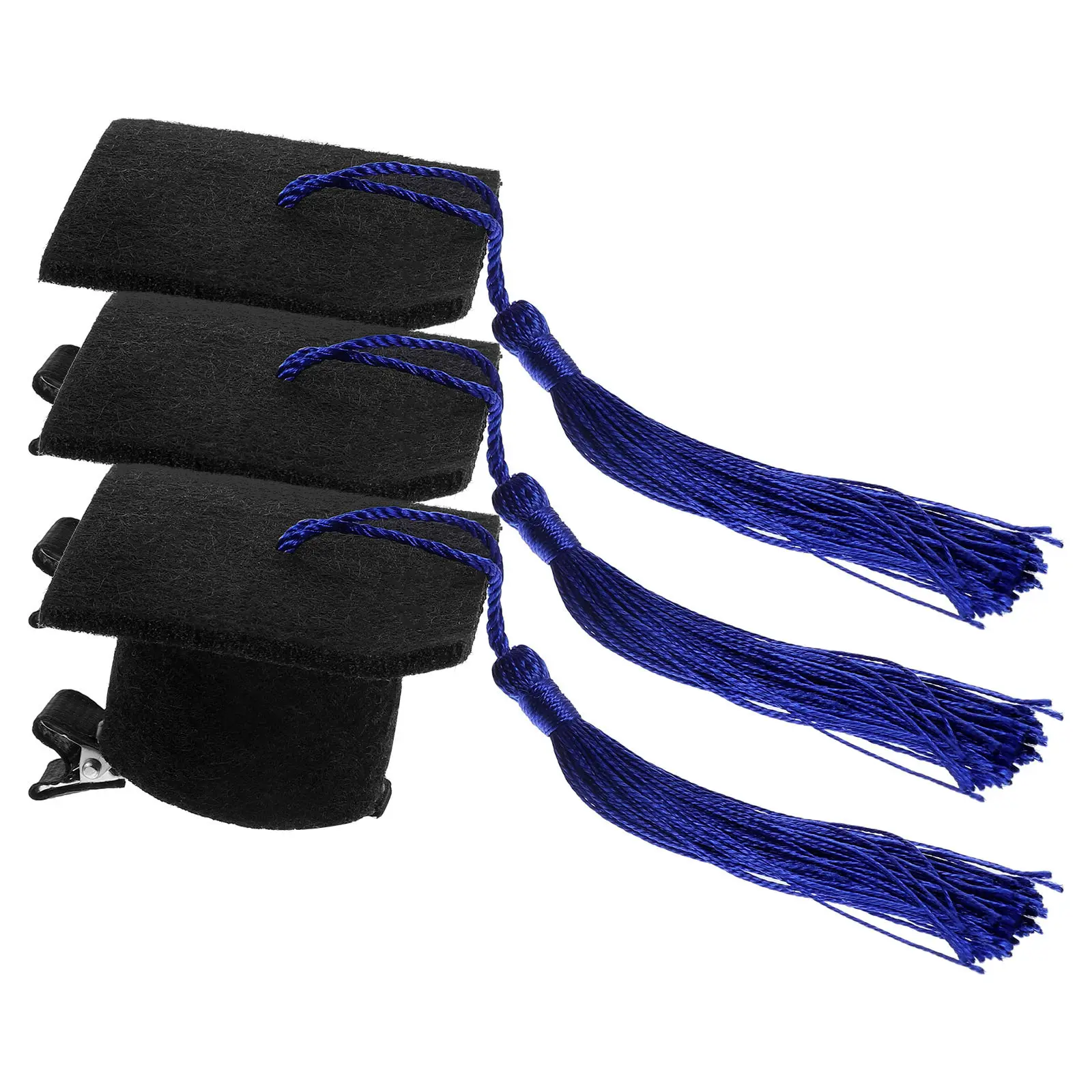 

Набор из 3 мини-заколок для волос в виде докторской шапочки, желтые, прочные, для выпускных вечеринок, с кисточками, для взрослых и детей