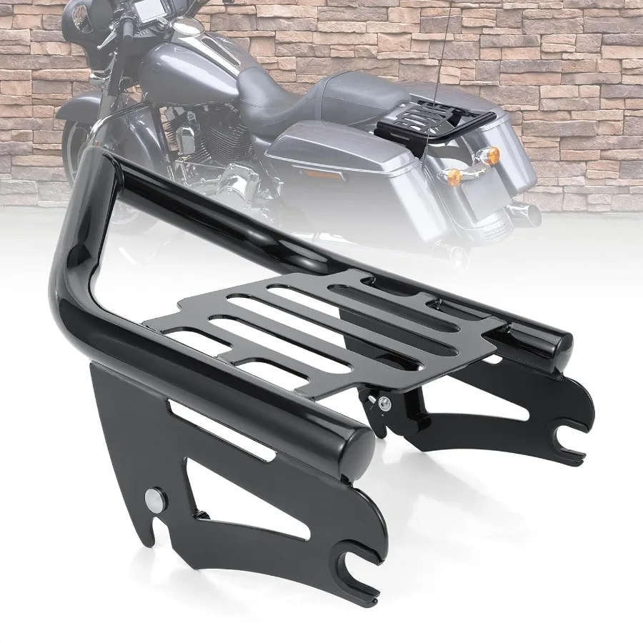 

Detachable Rear Luggage Rack for Harley Touring Street Glide Electra Glide Road Glide Road King 20092024 Motorcycles with Mount