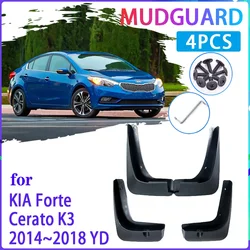 4 PCS Car Mud Flaps for KIA Forte Cerato K3 2014~2018 2015 2016 2017  Mudguard Splash Guards Fender Mudflaps Auto Accessories
