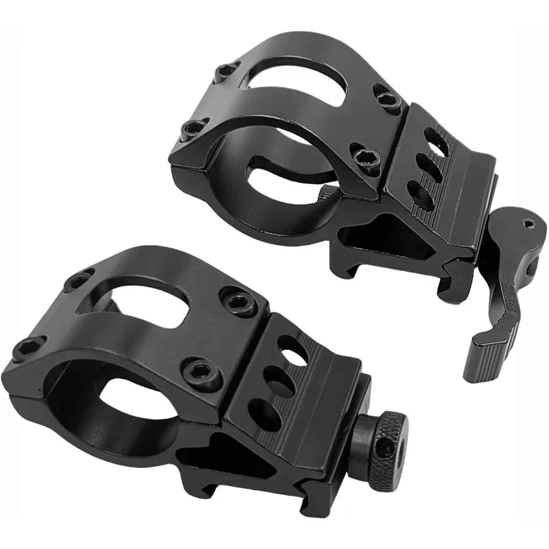 

1" Offset Tactical Flashlight Mount and 1" Offset Quick Release Flashlight Mount 2Pack
