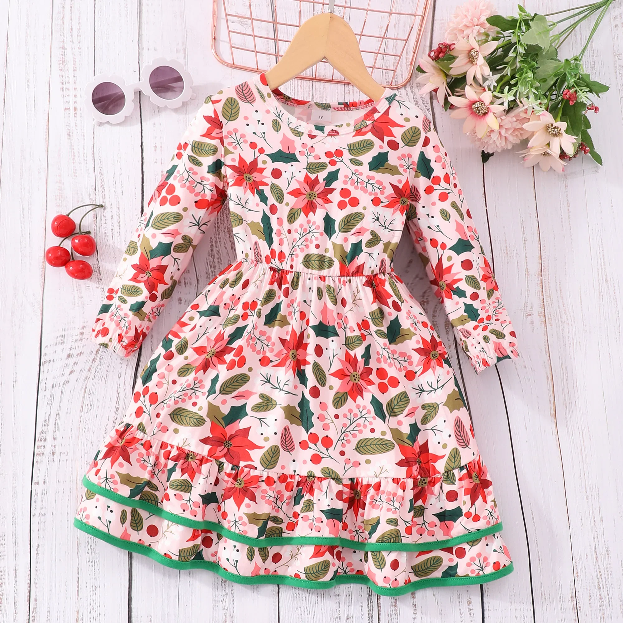 2024 Dress for Kids Girl Clothes 2 3 4 5 6 7 8 Years Old Summer Autumn Long Sleeve Birthday Dress Baby Girls Princess Dresses