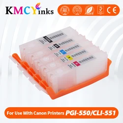 KMCYinks Refillable Ink Cartridge With ARC Chip For Canon PGI 550 CLI 551 Pixma IP7250 MG5450 MG5550 MG5650 MG6450 MG6650