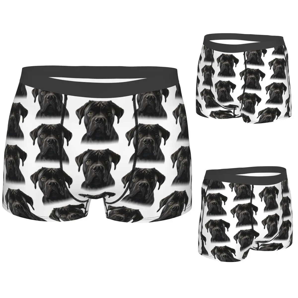 

Boxer Underpants Shorts Black Cane Corso Italian Mastiff Panties Male Soft Underwear for Homme Man Boyfriend Gifts