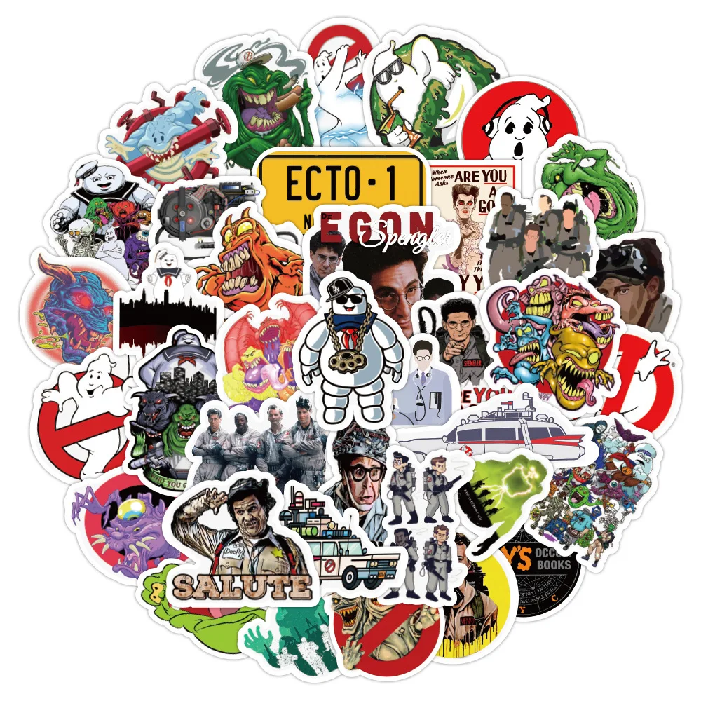 New Ghostbusters Stickers Cartoon Anime Sticker Skateboard Fridge Suitcase Phone Notebook Graffiti Sticker Children Gifts Toys