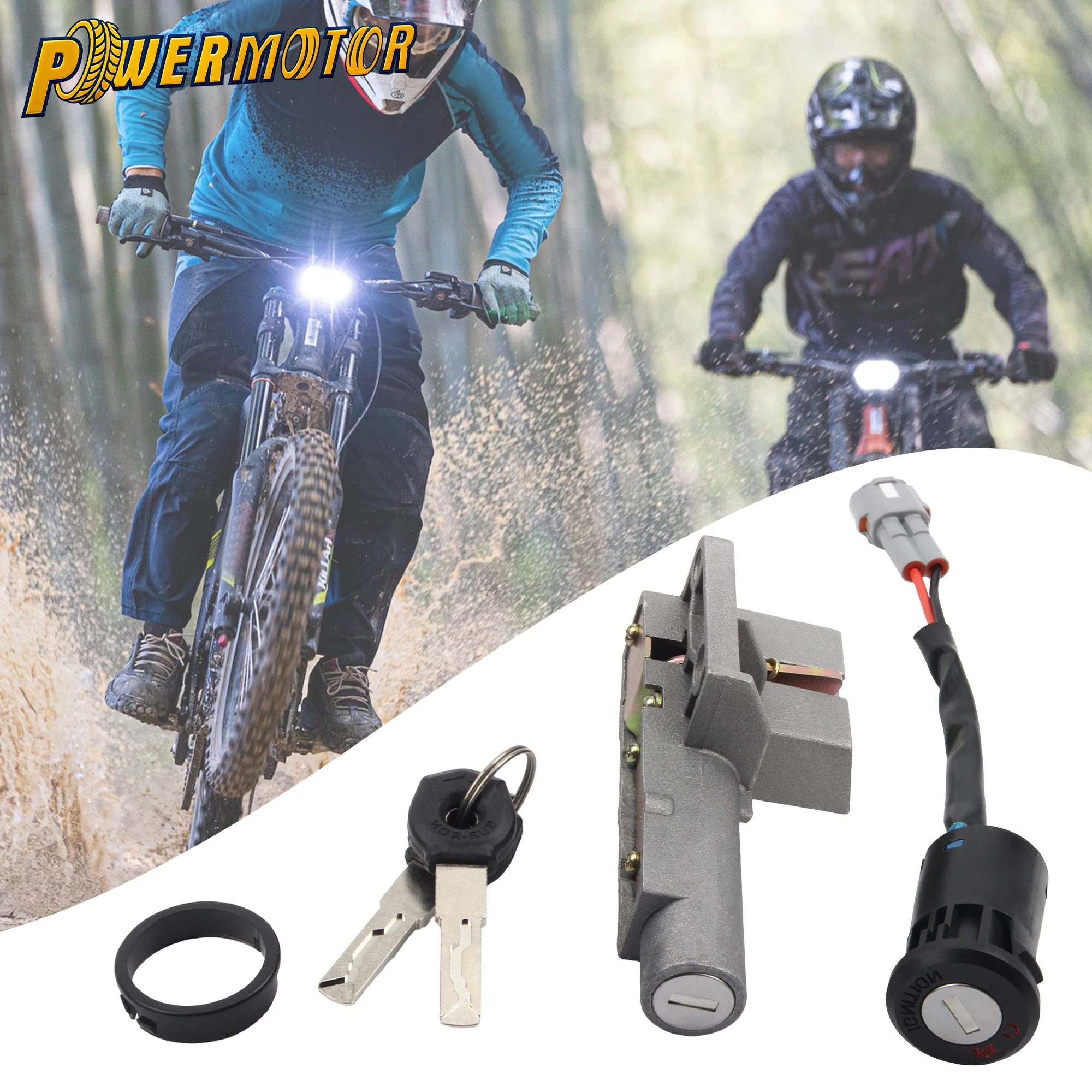 

Motocross Ignition Switch Lock Key Set For Surron Light Bee S X Segway X160 X260 Eletric Motocross Dirt Bike Key Set Replacement