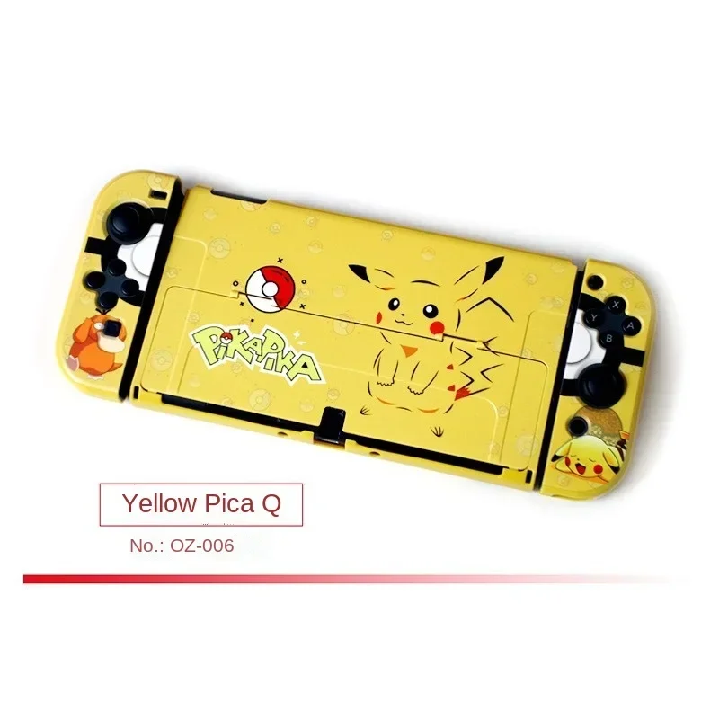 Pokemon Pikachu Nintendo Switch Oled Case Cartoon Anime Game Console Protective Cover Pc Case dla Nintendo Switch Oled Pokeball