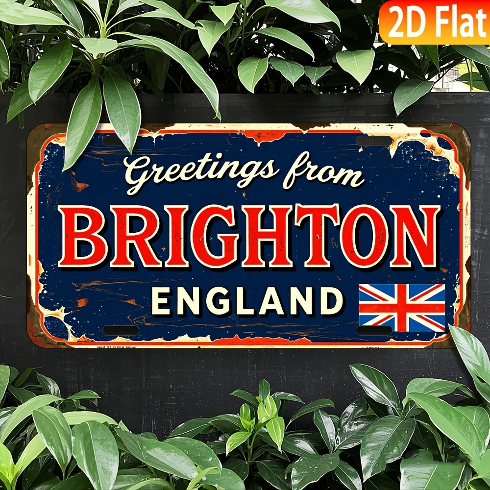 ,  Vintage Metal Aluminum Sign - 