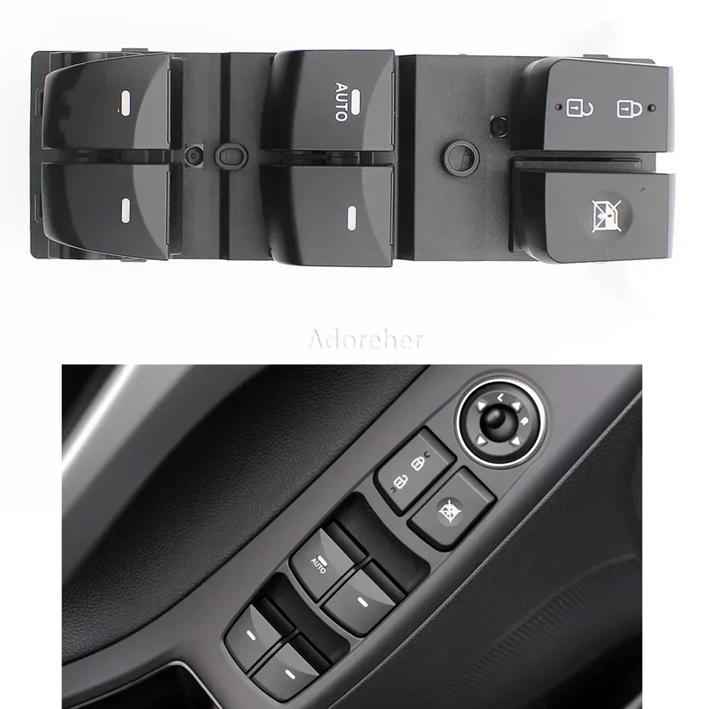 LHD For Hyundai Elantra 2012 2013 2014 2015 2016 Window Switch Lifter Left Driver Side Front Electric Master Control Button