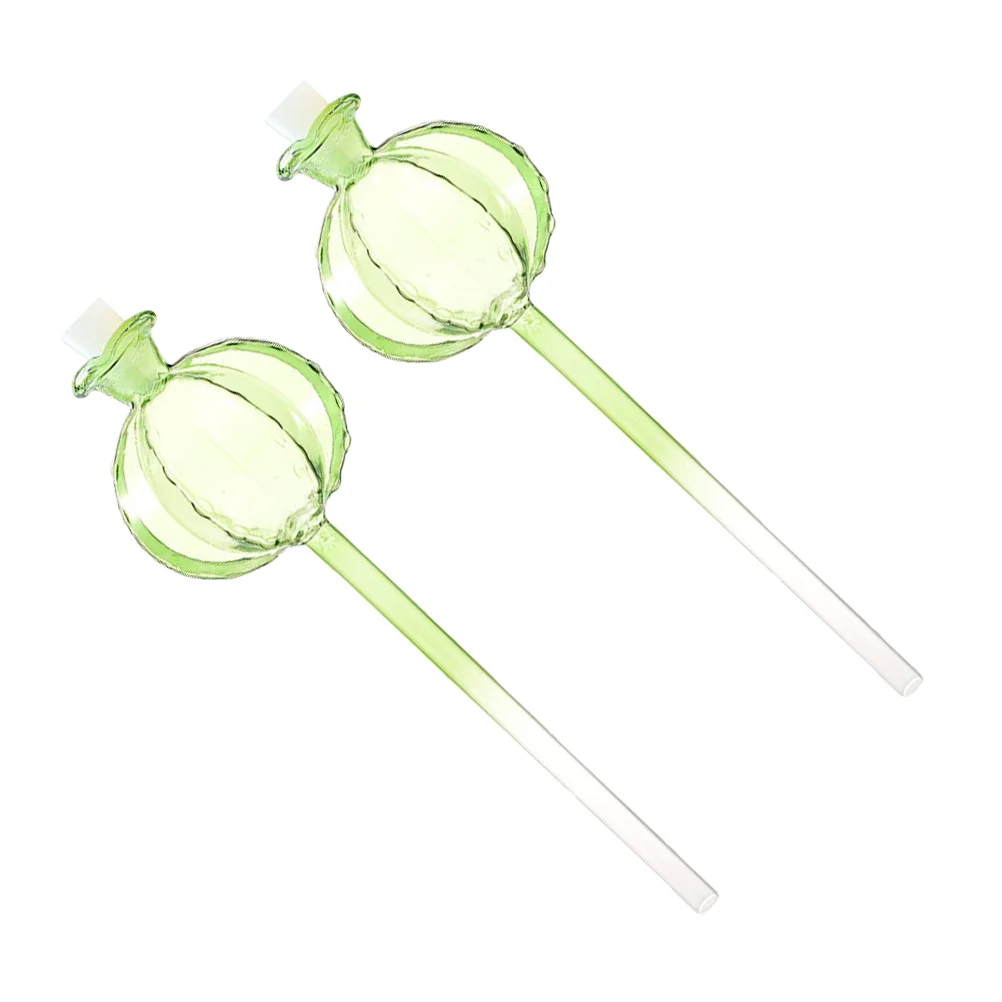 2 قطعة لمبة زجاجية على شكل صبار لطيف على شكل زهرة أوتوماتيكية للنباتات الداخلية لمبة نباتية ذاتية النظام