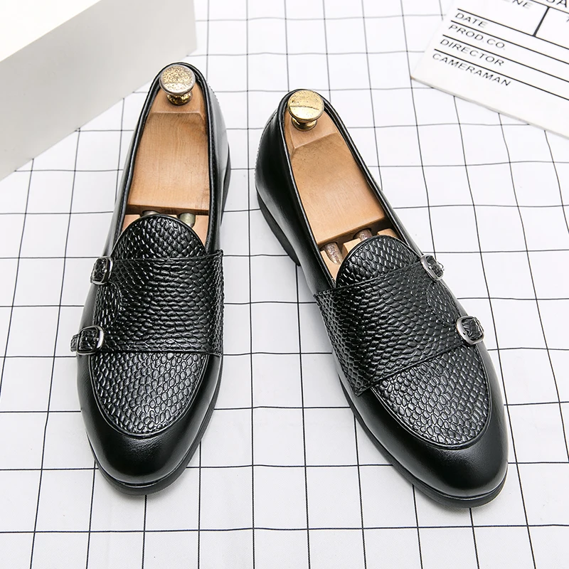 Business Men Driving Loafers Fashion Shoes Male Casual Moccasins Mens Shoes Brand Luxury Flat Munk Shoes Handmade Retro Mules