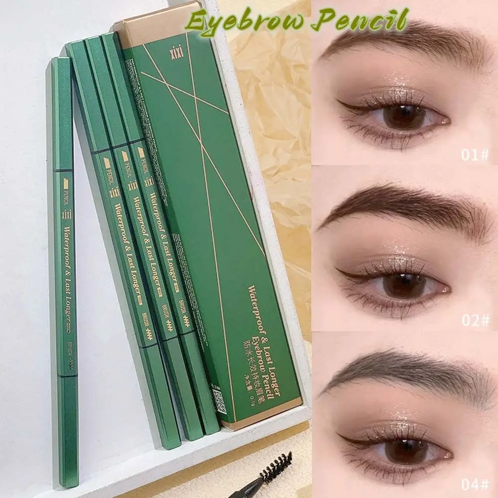 Waterproof Natural Cosmetic Double Head Beauty Embroidery Tool Eyebrow Pencil Eyebrow Enhancer Makeup Tool Eyebrow Pen