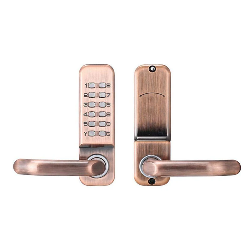 80mm Thick Villa Gate Password Lock Exterior Garden Door Lock with Keypad Keyless Entry Combination Lock