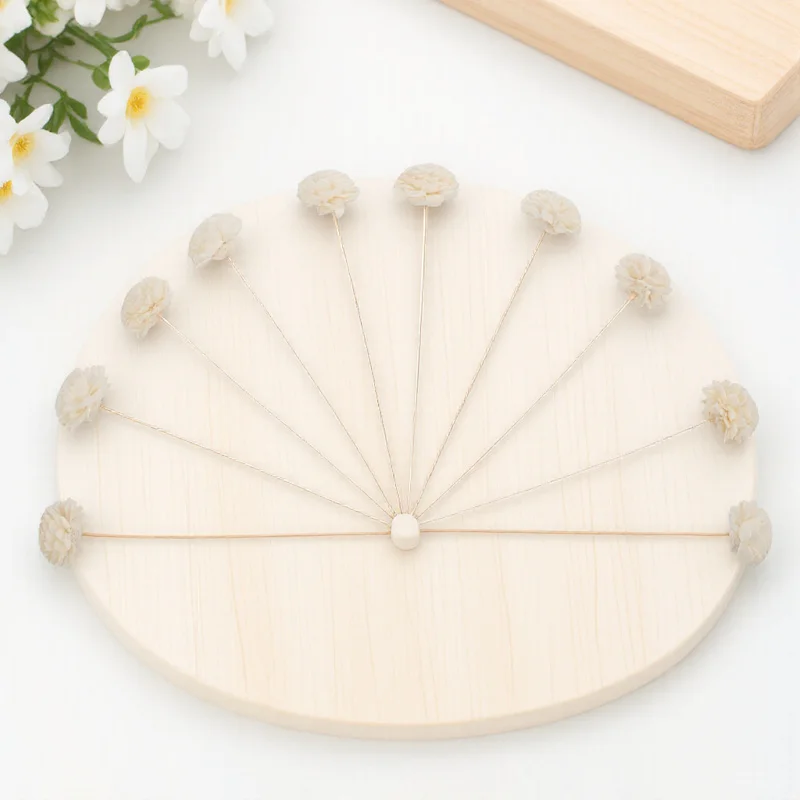 

10Pcs Aroma Rattans Essential Oil Sticks Rose Design Interior Decoration Scented Accessories Aromatherapy Rattan Vines