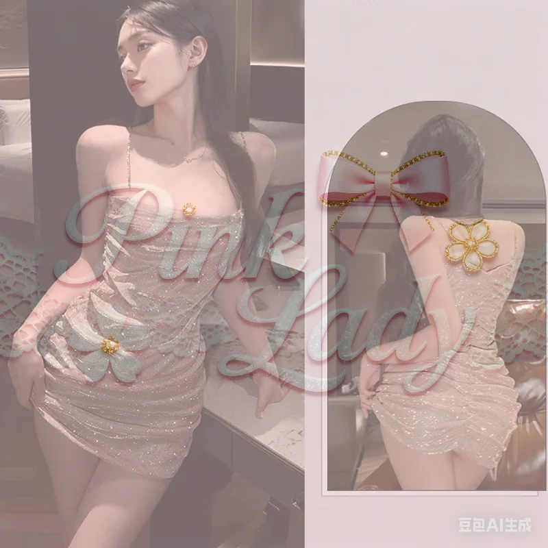 

Сексуальное женское белье, женское блестящее вечернее клубное платье без рукавов, ночная рубашка на бретельках