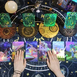 Shuttle mirror Tarot gold foil Tarot, waterproof and laser resistant