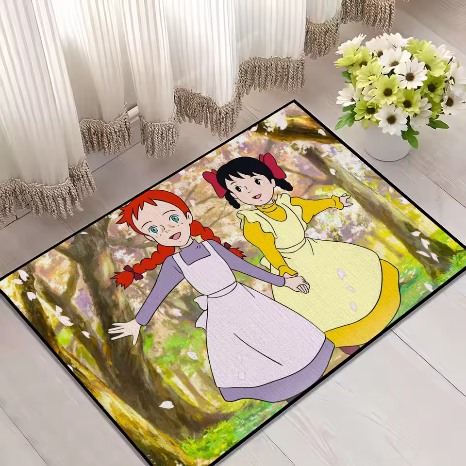 [문 책 매트 녹색 욕실 바닥의 환영 입구 발코니 클래식 미끄럼 방지 깔개 침실 카펫]