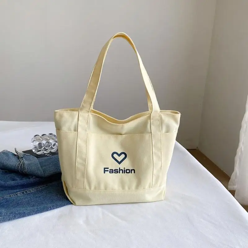 

Women Bag Fashion Canvas Shoulder Bag Student School Bag Large Capacity Handbag