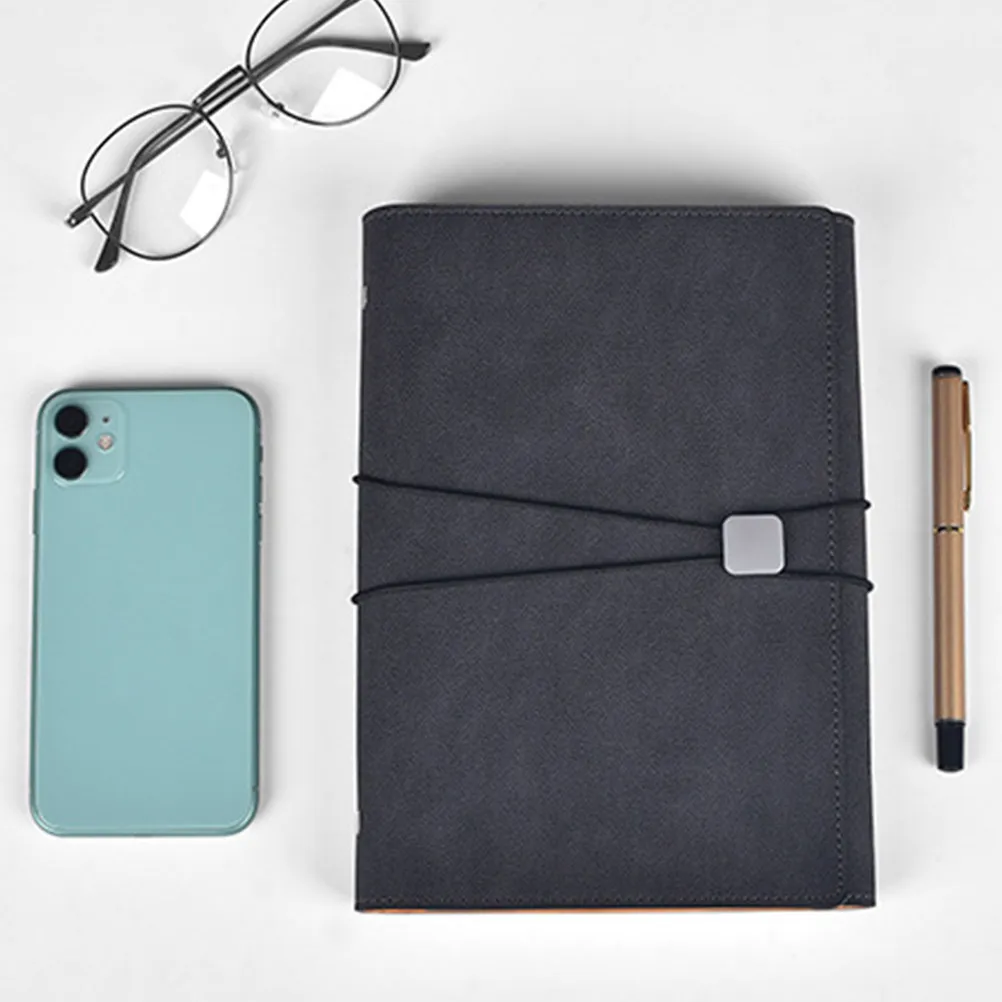 Premium PU A5 Journal with Strap Bound Design Creative Diary for Writing Sketching Poetry Doodling Art Gift with Card
