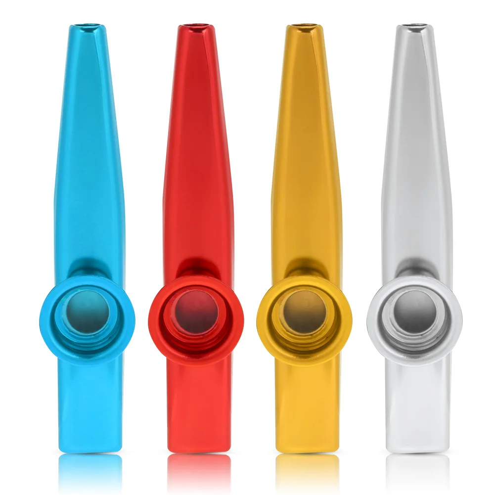 Metal Kazoo Flute for Kids, Portable Children Musical Kazoo Instrument, Lightweight Mouth Music Accessory for Beginners Music